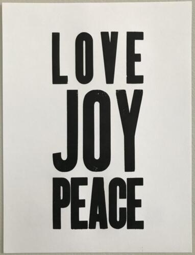 LOVE JOY PEACE
