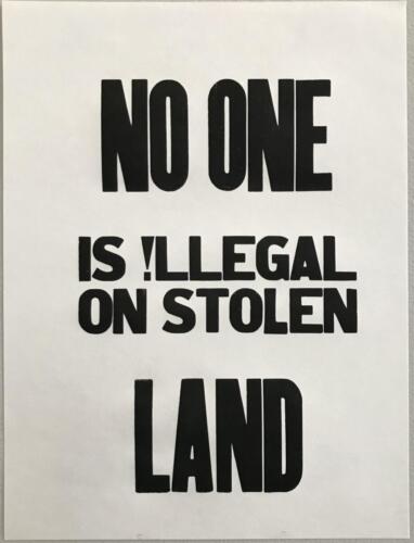 NO ONE IS ILLEGAL