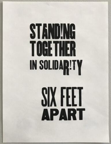 STANDING TOGETHER IN SOLIDARITY