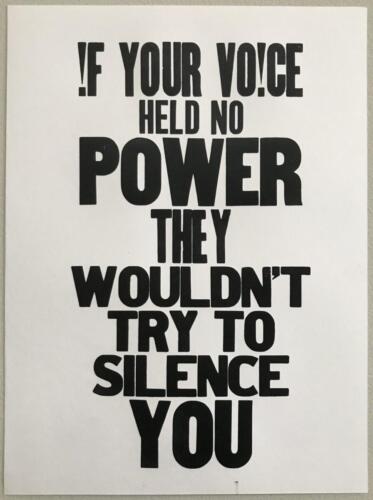 IF YOUR VOICE HELD NO POWER
