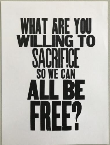 WHAT ARE YOU WILLING TO SACRIFICE